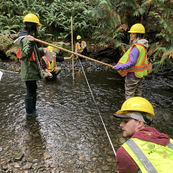 VIU students in the field