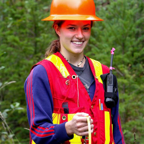 woman in hard hat and cruiser's vest
