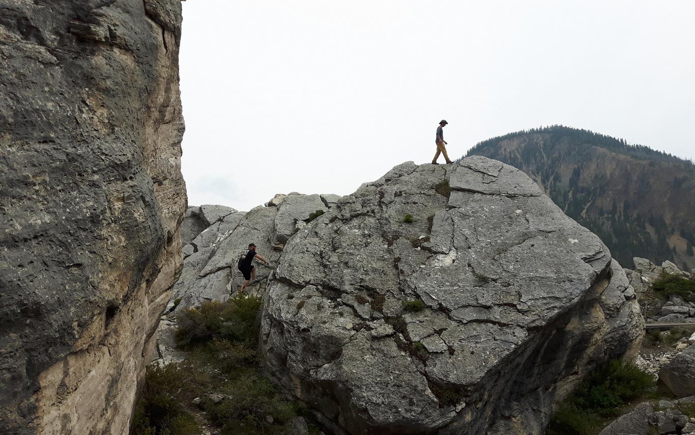 Student on GEOL390 Field School