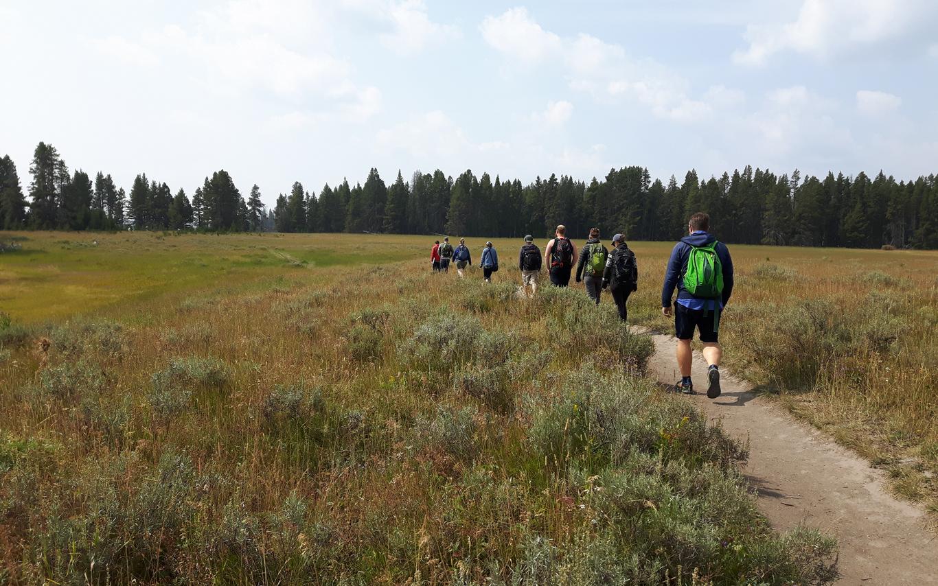 Students on GEOL390 Field school to Yellowstone