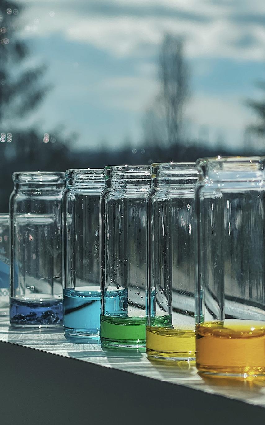 Photo of chemistry glassware